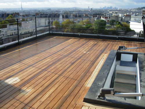 Construire une terrasse bois sur mon toit-terrasse