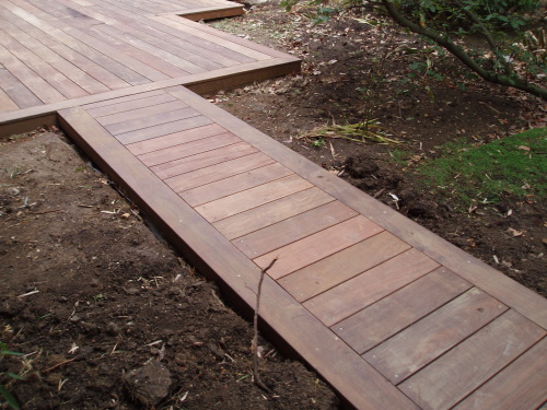 Créer un chemin d'accs  ma terrasse bois
