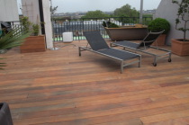 Sublime toit terrasse en bois exotique