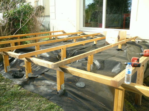Faire une structure en bois pour terrasse en bois